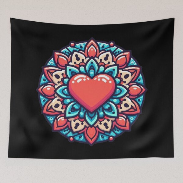Item preview, emoji mandala with different expressions with bright colors designed and sold by Anime9122.