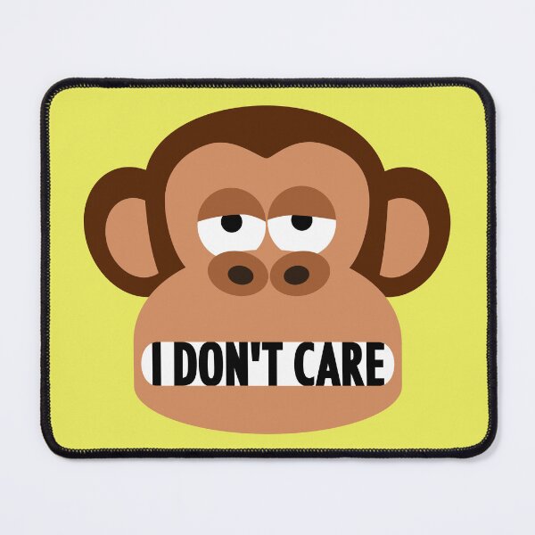 Item preview, Rude Bored Monkey Doesn't Care designed and sold by Moodific.