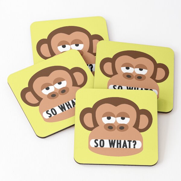 Item preview, Rude Bored Monkey Doesn't Care designed and sold by Moodific.