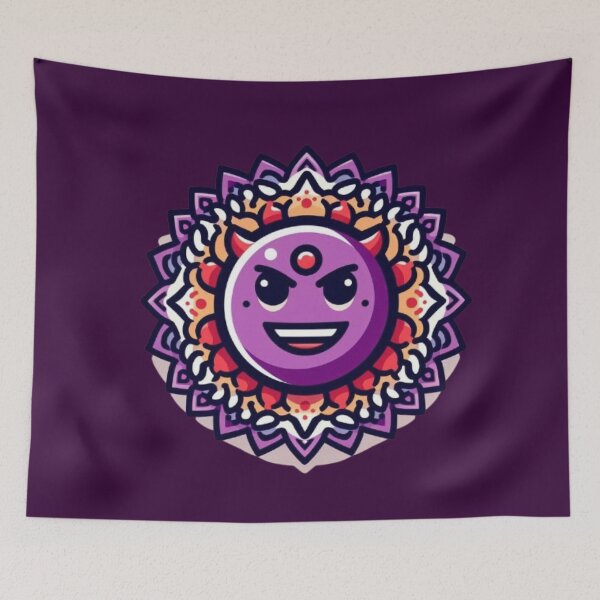 Item preview, emoji mandala with different expressions with bright colors designed and sold by Anime9122.