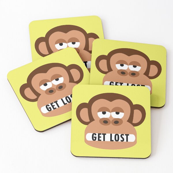 Item preview, Rude Bored Monkey Tells You to Get Lost designed and sold by Moodific.