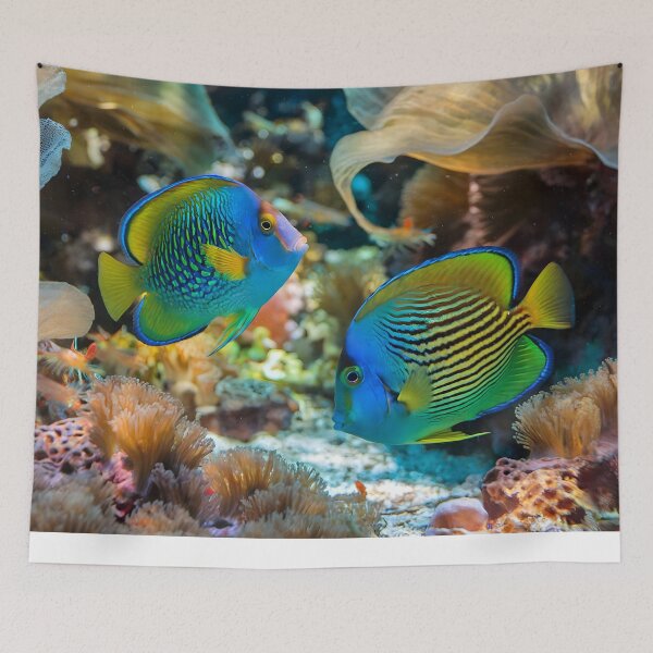 Item preview, Mandarinfish in Vibrant Coral Garden – Stunning Tropical Underwater Art  designed and sold by Heal-Heart-Soul.