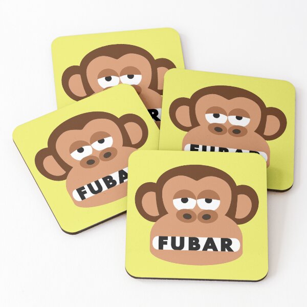 Item preview, Rude Bored Monkey Thinks You Are FUBAR designed and sold by Moodific.