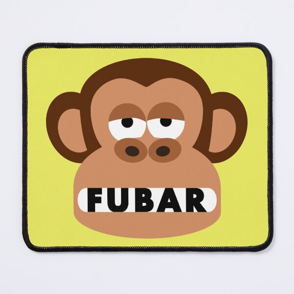 Item preview, Rude Bored Monkey Thinks You Are FUBAR designed and sold by Moodific.