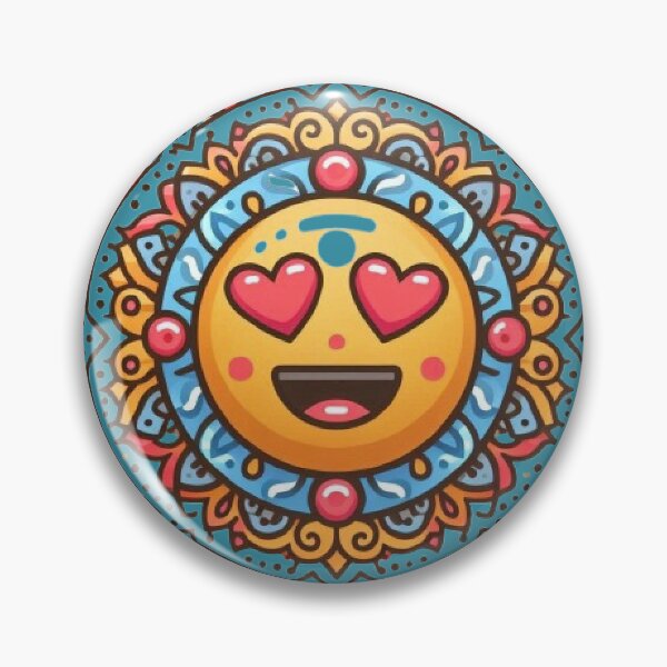 Item preview, emoji mandala with different expressions with bright colors designed and sold by Anime9122.