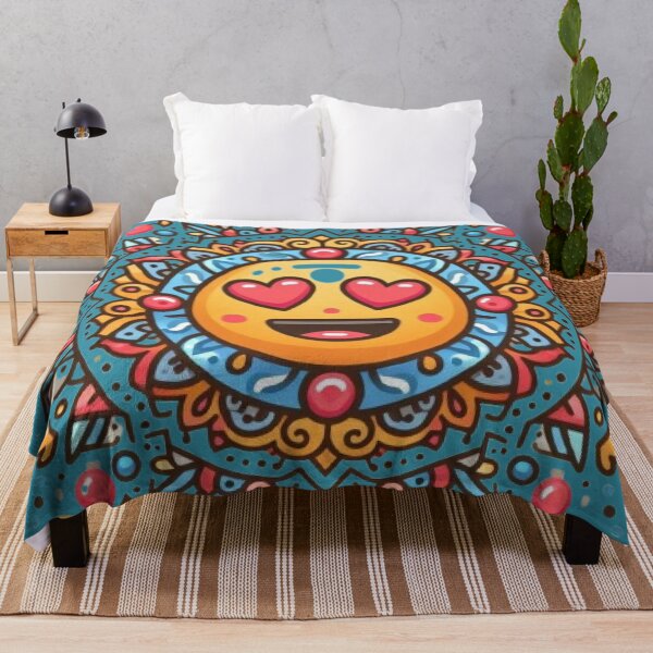 Item preview, emoji mandala with different expressions with bright colors designed and sold by Anime9122.