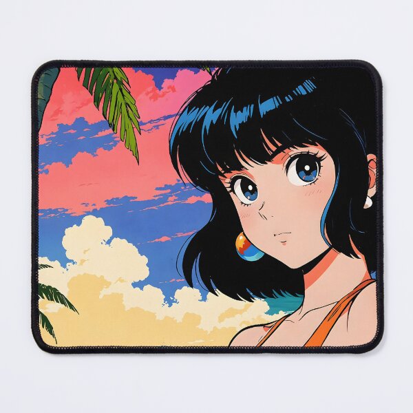 Item preview, Banjul Gambia Retro Anime Girl 80s Vintage Travel designed and sold by Retro-Anime9.