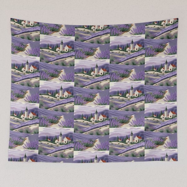 Item preview, Lavender Crop Landscape designed and sold by Ciervo Primavera.
