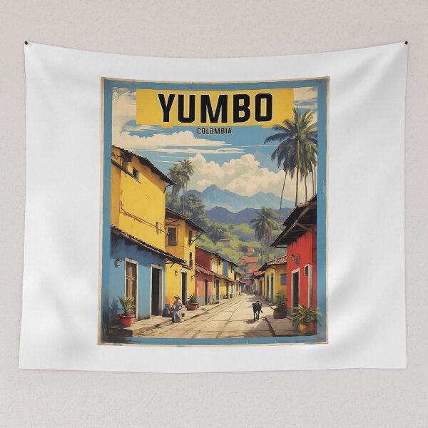 Item preview, Yumbo Colombia Retro Vintage Poster Tourism  designed and sold by TravelersGems.