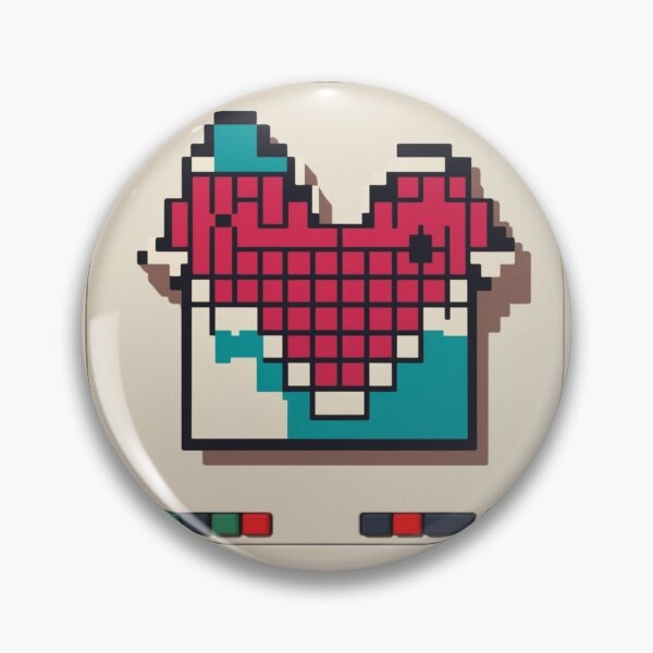 Item preview, Pixel Heart - Retro Gamer Love designed and sold by KaminnoArt.