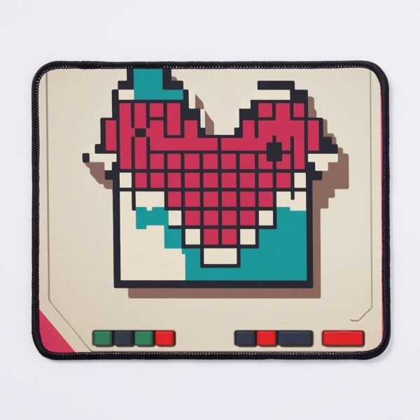 Item preview, Pixel Heart - Retro Gamer Love designed and sold by KaminnoArt.