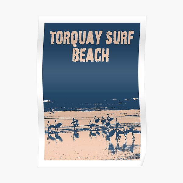 Torquay Surf Beach Travel Poster Poster