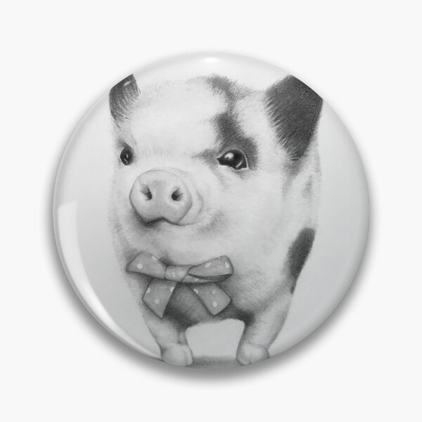 Item preview, Sweet Little Piglet in Pencil designed and sold by Lauren Radigan.