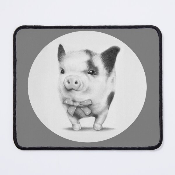 Item preview, Sweet Little Piglet in Pencil designed and sold by Lauren Radigan.
