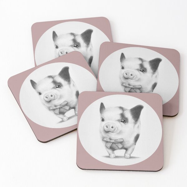 Item preview, Sweet Little Piglet in Pencil designed and sold by Lauren Radigan.