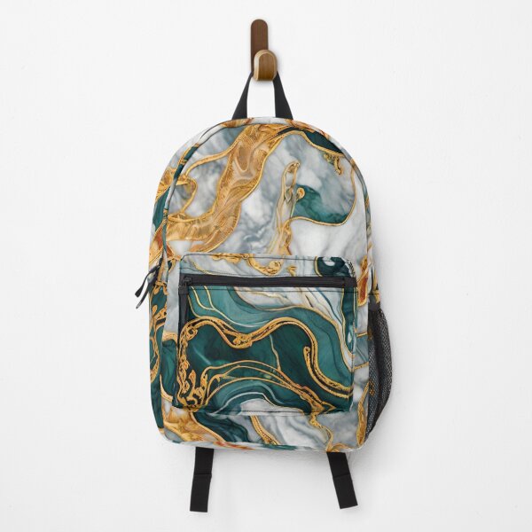 Item preview, Green Marble Texture With Orange And White designed and sold by Ciervo Primavera.