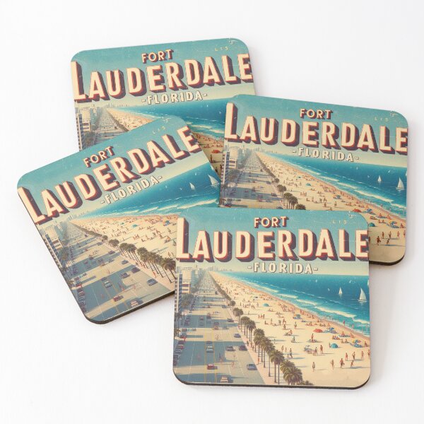 Item preview, Retro Fort Lauderdale Beach Sunset designed and sold by clintang.
