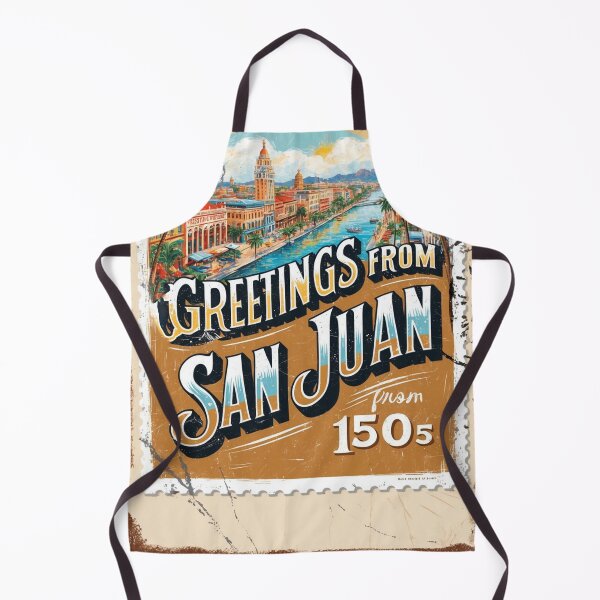 Item preview, Greetings from San Juan Puertorico Vintage Travel Retro Postcard Design designed and sold by TravelPostcardGems.