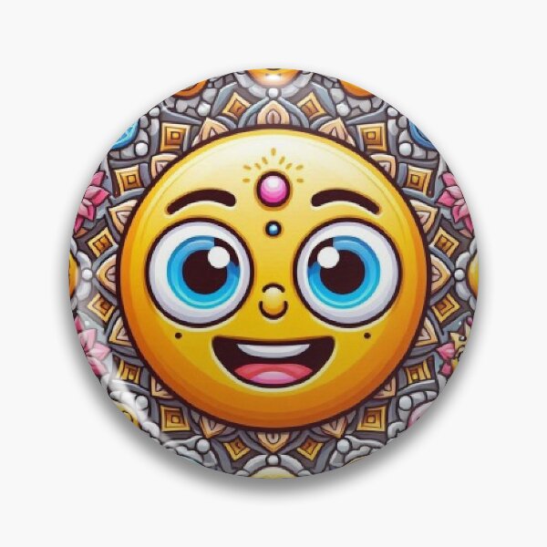 Item preview, emoji mandala with different expressions with bright colors designed and sold by Anime9122.