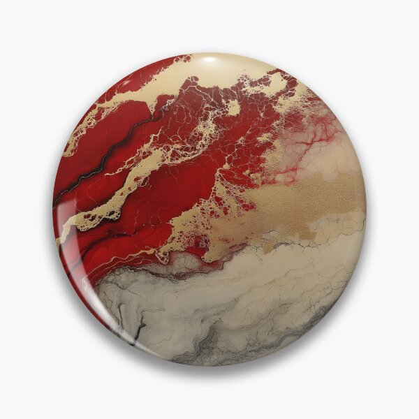 Item preview, Red and gold marble painting designed and sold by MiracleSociety.