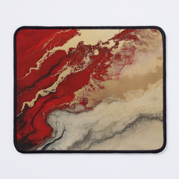 Item preview, Red and gold marble painting designed and sold by MiracleSociety.