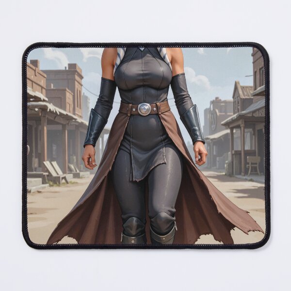Aperçu de l'œuvre Ahsoka Tano en cuir façon Far West créée et vendue par CathryneDelamort.