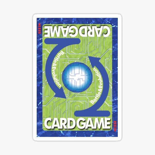 TCG CARD BACK - DIGIMON TAMERS" Sticker by soyalexalan | Redbubble