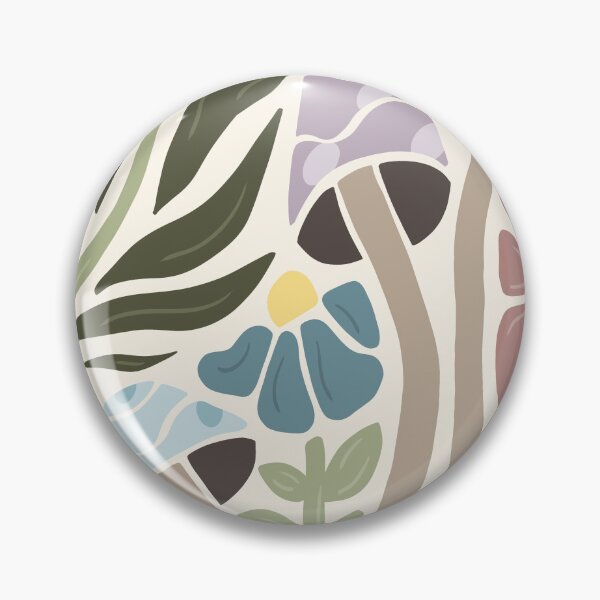Item preview, Forest Floor Harmony Modern Abstract Illustration designed and sold by FadedFlorals.