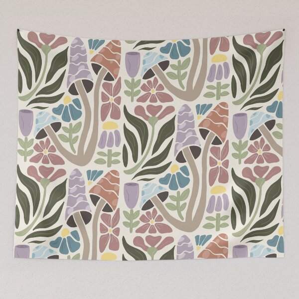 Item preview, Forest Floor Harmony Modern Abstract Illustration designed and sold by FadedFlorals.