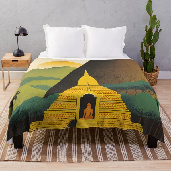 Item preview, Vintage Travel Art – Air Ceylon: Fly the Sapphire Service to Ceylon designed and sold by Lost-Horizons.