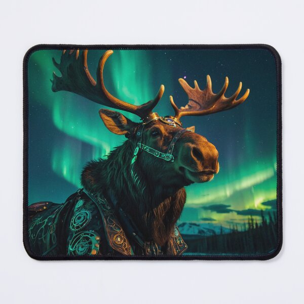 Item preview, Steampunk Moose & Northern Lights designed and sold by Skye Ryan-Evans.