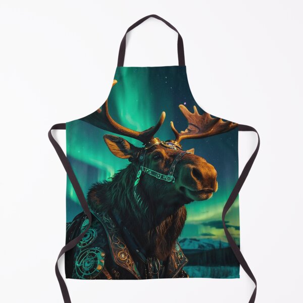 Item preview, Steampunk Moose & Northern Lights designed and sold by Skye Ryan-Evans.