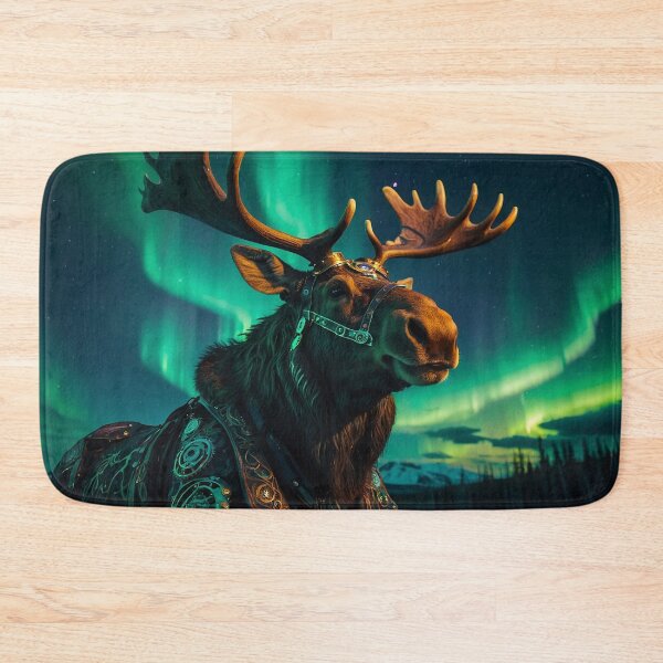 Item preview, Steampunk Moose & Northern Lights designed and sold by Skye Ryan-Evans.