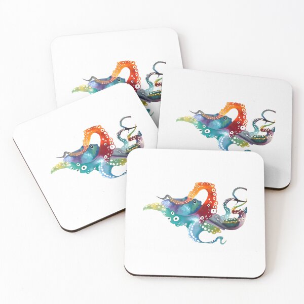 Item preview, octopus, abstract, color art  designed and sold by Louisevn1.