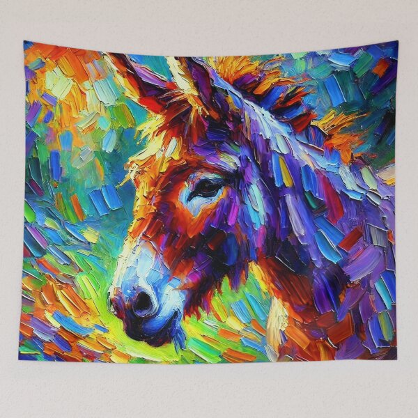 Item preview, Abstract Donkey Portrait designed and sold by ChrisButler.