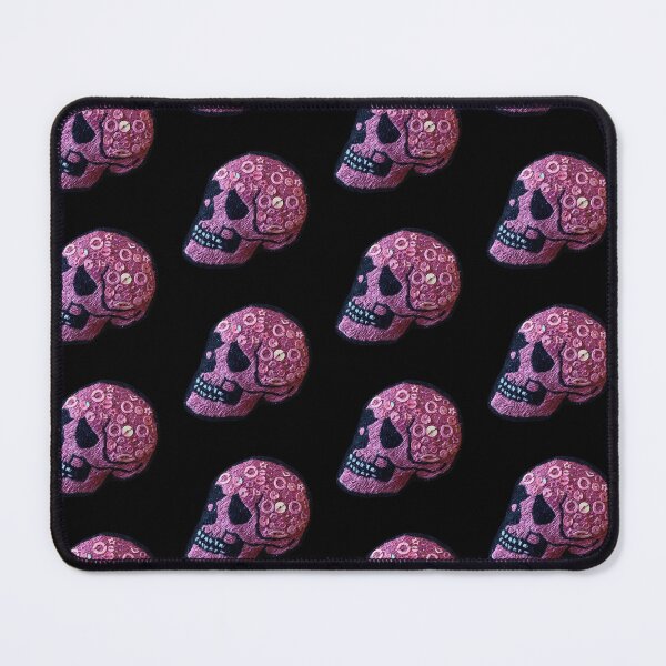 Item preview, Pink Embroidered Skull designed and sold by eyebagstudio.