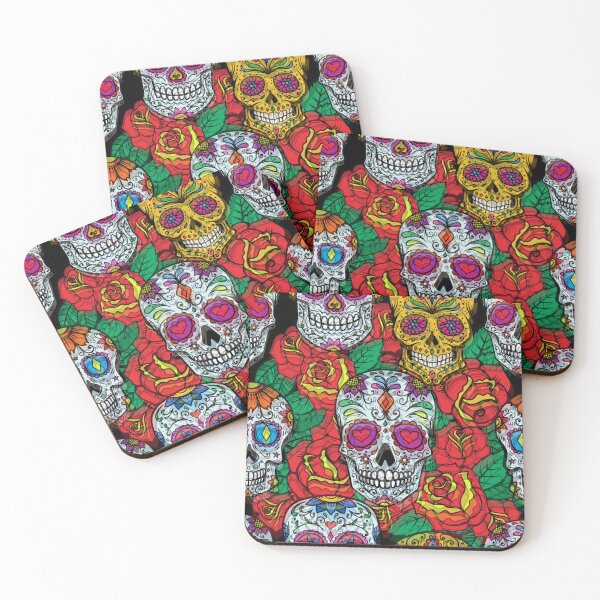 Item preview, Sculls and roses designed and sold by ArtemeliaDesign.