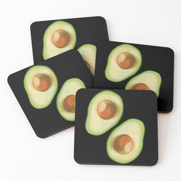 Item preview, Avocados! (Black Background) designed and sold by ZoeN-P.
