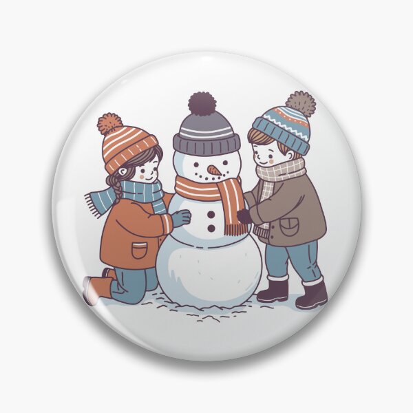 Item preview, Adorable kids making snowman designed and sold by PI-CO.