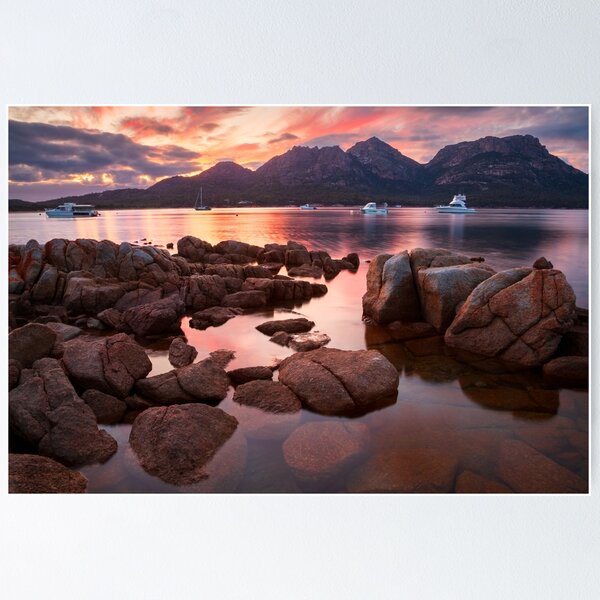 Item preview, New day dawns over "The Hazards", Coles Bay, Tasmania designed and sold by Michael Boniwell.