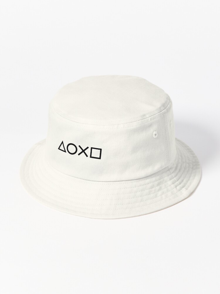 Imagen 1 de 6, Gorro de pescador con la obra Botones del controlador (versión negra), diseñada y vendida por hugiofficiel.