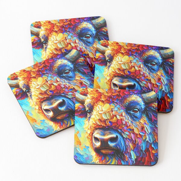 Item preview, Abstract Bison Portrait designed and sold by ChrisButler.