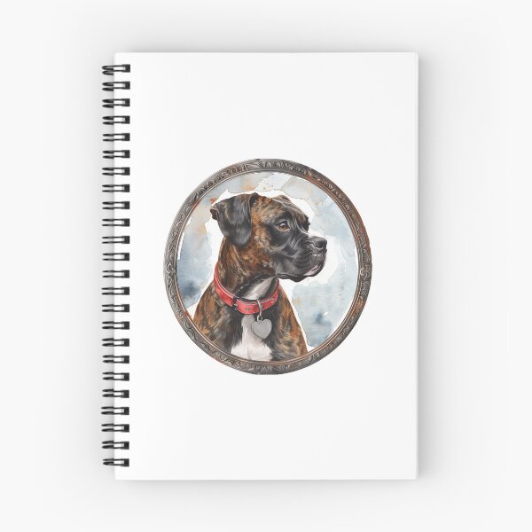 Item preview, Boxer Proper Pup Portrait designed and sold by IllustrateJillE.
