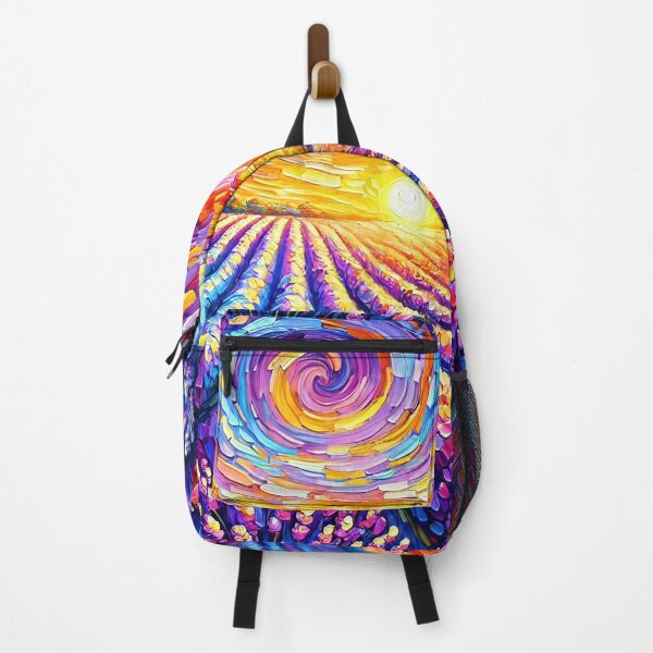 Item preview, Abstract Lavender Field - Colorful Vibrant Landscape designed and sold by ChrisButler.