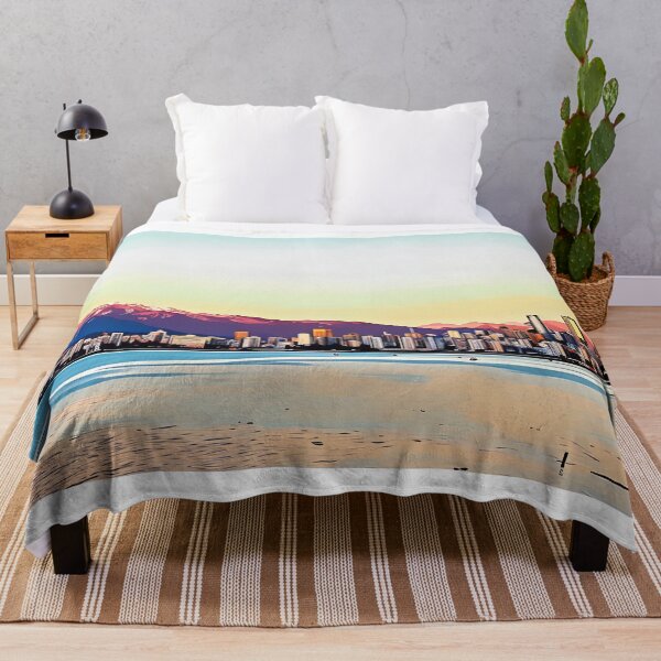 Item preview, Vancouver City Skyline Print, Canada designed and sold by BleedinDesign.