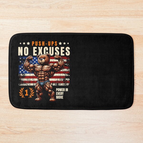 Item preview, Push-Ups No Excuses: Fitness Motivation designed and sold by Belarte.shop.