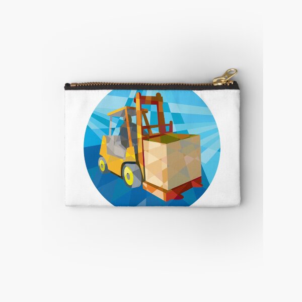 Item preview, Forklift Truck Materials Box Circle Low Polygon designed and sold by patrimonio.
