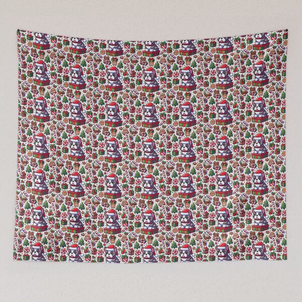 Item preview, French Bulldog christmas pattern 4 designed and sold by MBA.