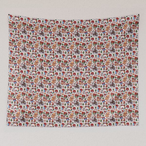 Item preview, American Bully christmas pattern  designed and sold by MBA.