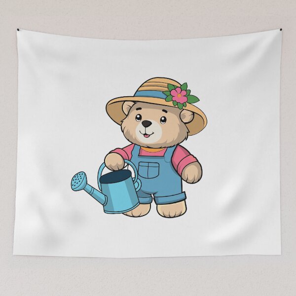 Item preview, Charming Gardening Bear - Perfect for T-Shirts, Stickers, and More designed and sold by CreativeTomb.